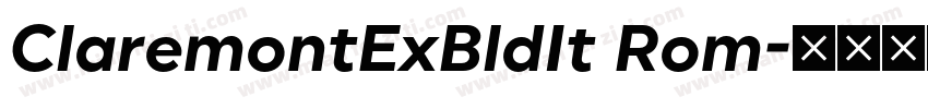 ClaremontExBldIt Rom字体转换